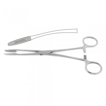 Gross-Maier Dressing Forcep Curved - With Ratchet Stainless Steel, 21.5 cm - 8 1/2"